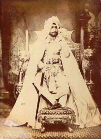 Maharajah Ranjindra Singh of Patiala, albumen photograph, c.1895 Maharajah Ranjindra Singh of Patiala, albumen photograph, c.1895
